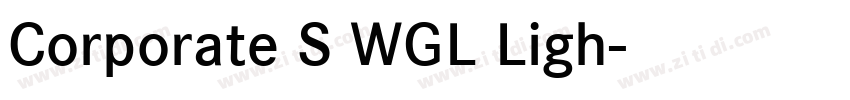Corporate S WGL Ligh字体转换